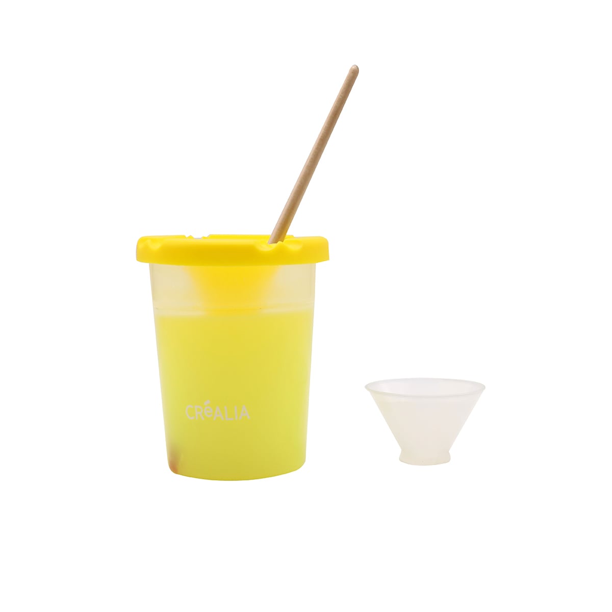 Kit Peinture Enfants - 4 Pots Anti-Fuites + 4 Pinceaux | Loisirs Créatifs Sans Bazar | Idéal École, Maison