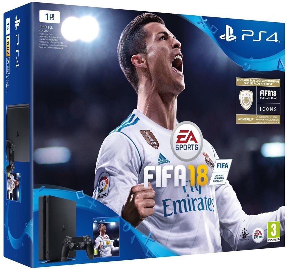 Console PlayStation 4 Slim 1TB FIFA 18 Bundle - with FIFA 18