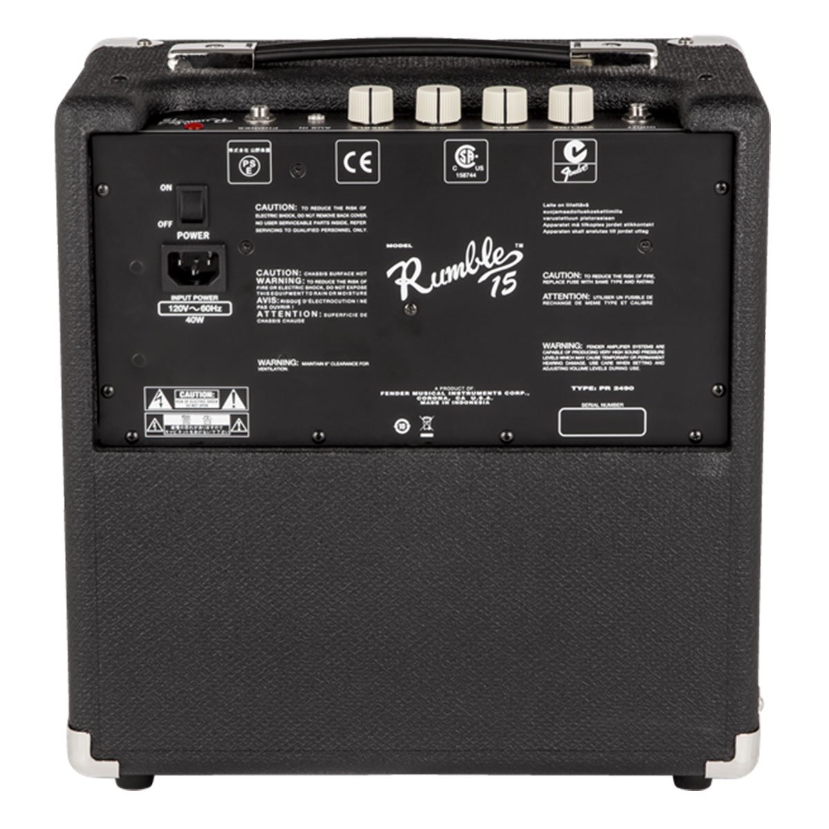 Fender Rumble 15 V3 - Amplificateur pour basse - Ampli bluetooth