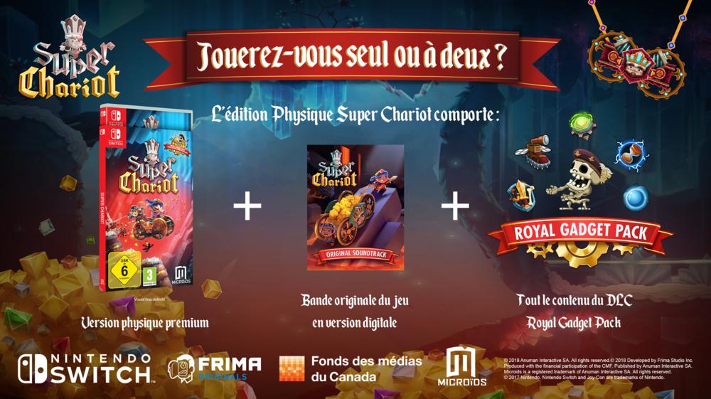 Super Chariot Jeux Switch Cultura