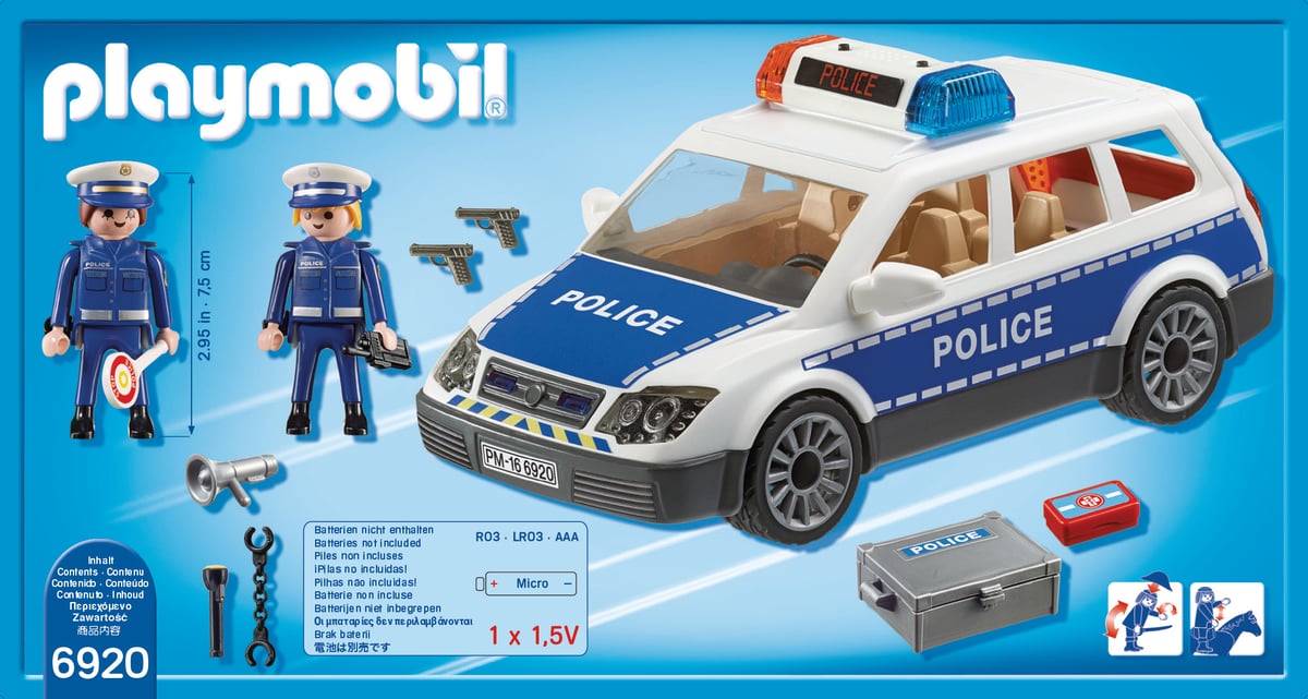 Playmobil City Action 6920 Voiture de police avec gyrophare et sirène Bleu - Playmobil - Achat & prix Playmobil City Action 6920 Voiture de police avec gyrophare et sirène Bleu - Playmobil - Achat & prix