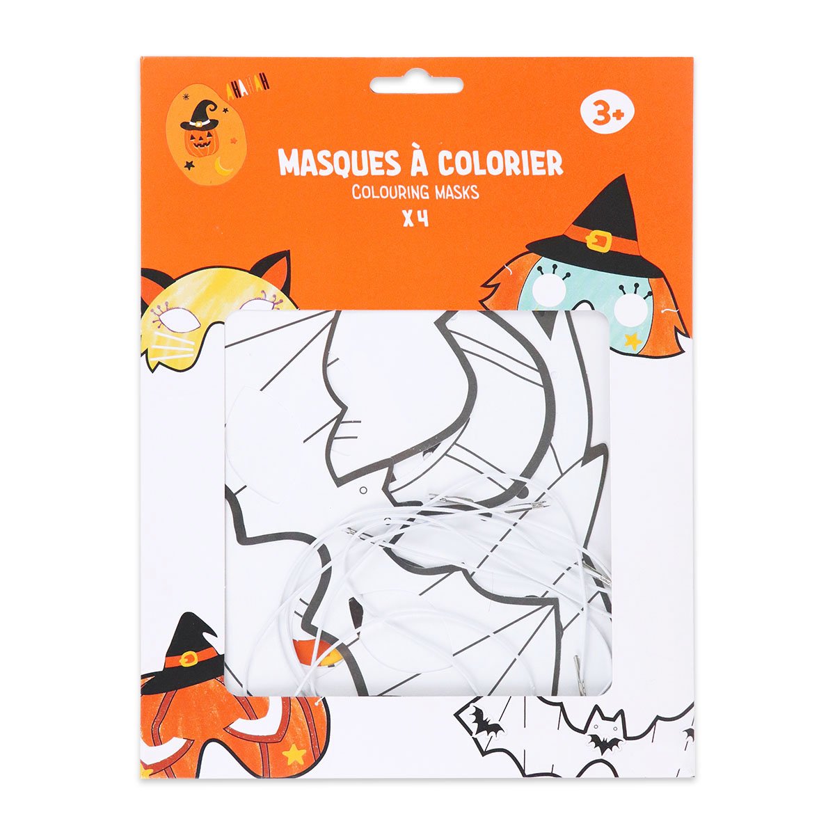 Vignette de Kit 4 masques et gommettes Halloween - Créalia