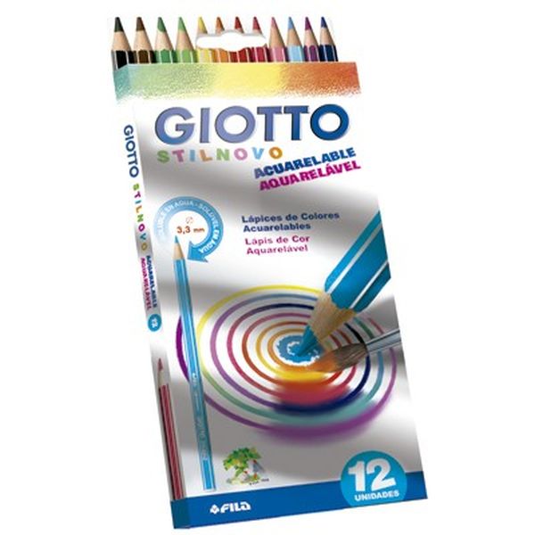 Vignette de Etui 12 crayons de couleur aquarellables - Giotto Stilnovo