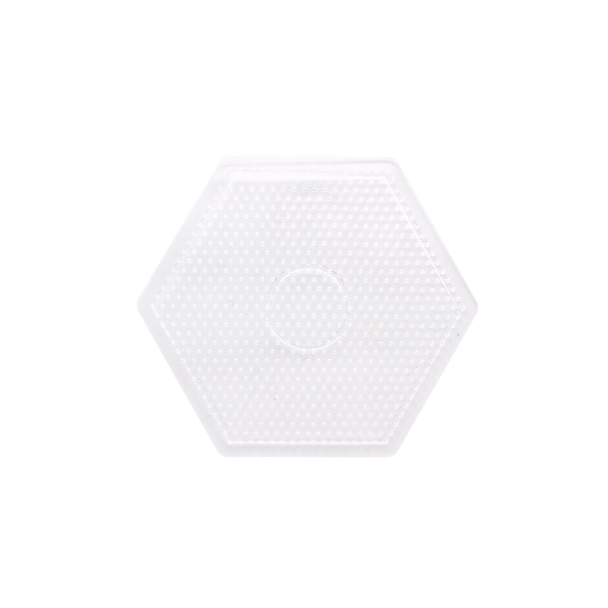 Plaque hexagonale support pour perles à repasser Créalia - Transparente