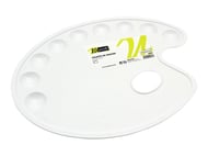 Palette plastique ovale - 9 godets - Monali