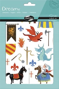 6 planches stickers - Dreamy - Chevaliers