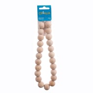 25 perles de bois rondes Créalia Ø 20 mm