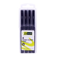 Set de 4 feutres Fineliners noirs - Monali