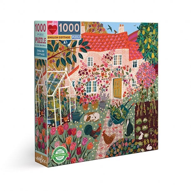 Puzzle 1000 pièces - English cottage - Puzzle 1000 pièces | Cultura
