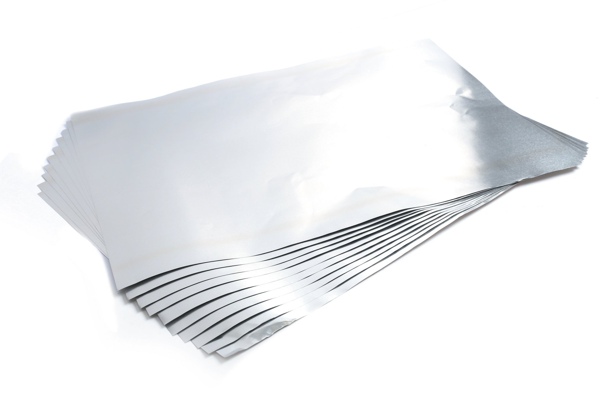 Lot de 10 feuilles métal à repousser Graine créative - Argent - 13 x 30 cm