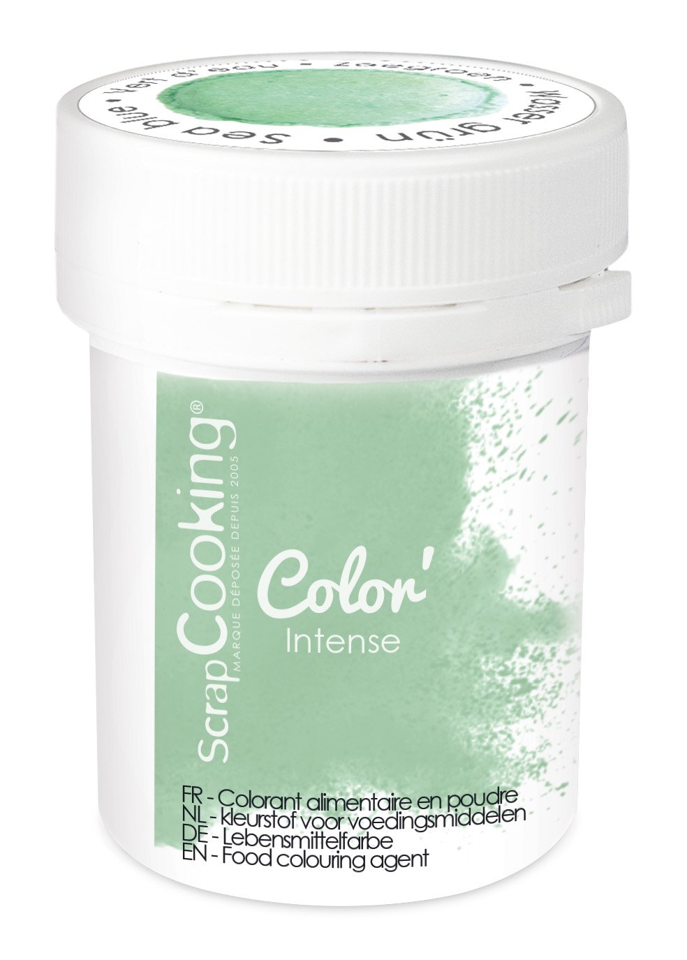 Colorant alimentaire en poudre ScrapCooking - Vert d'eau - 5 g