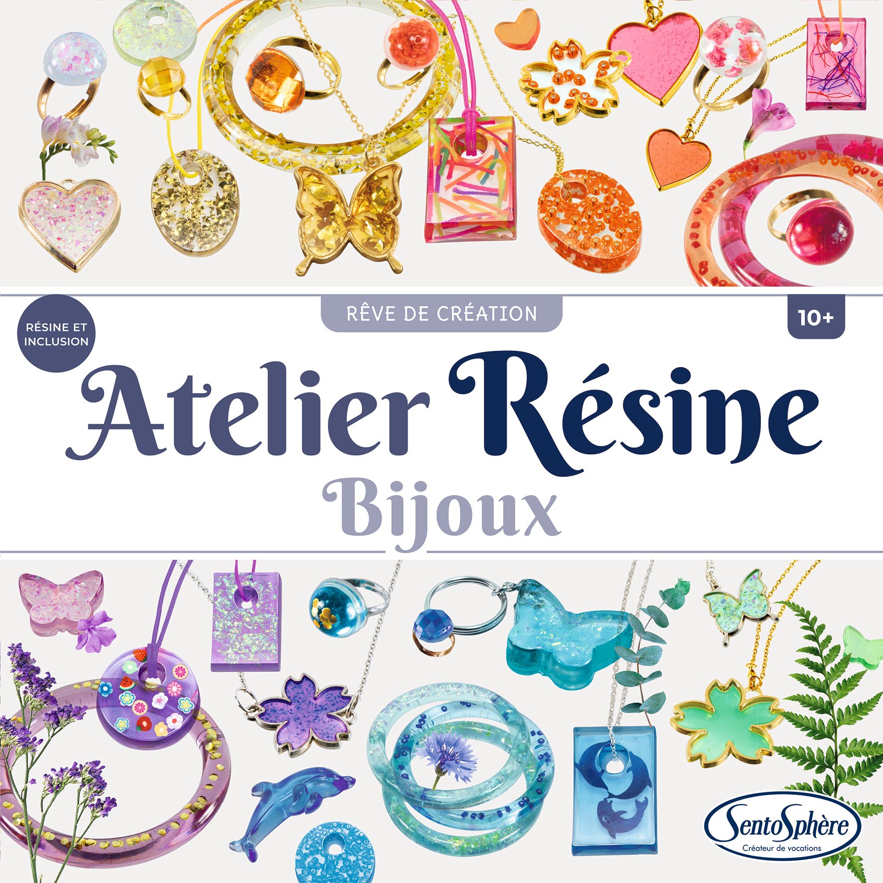 L'Atelier De Bijoux résine et inclusion - Sentosphère - Coffrets Créatifs pour enfant | Cultura