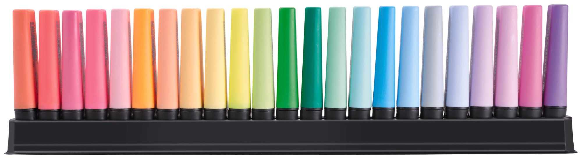 Lot de 23 surligneurs pointe large - STABILO - Couleurs assorties - BOSS ORIGINAL ARTY