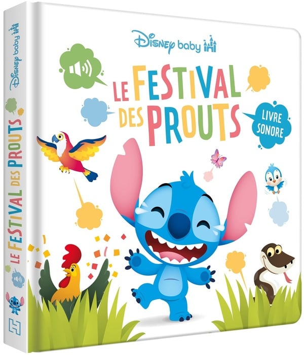 Disney Baby : Stitch : Le Festival des Prouts : Disney- Livres pour enfants dès 3 ans | Cultura
