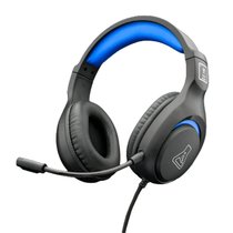 Casque Audio Gaming KORP-YTTRIUM The G-Lab - Rétroéclairé - Microphone Flexible - Coussins respirants extra moelleux - Noir et Bleu