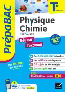 Prépabac Réussir l'examen - Physique-Chimie Tle générale (spécialité) - Bac 2026 - fiches de révision, sujets de bac corrigés &amp; vidéos
