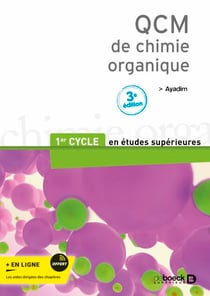QCM de chimie organique - 1er cycle des études médicales