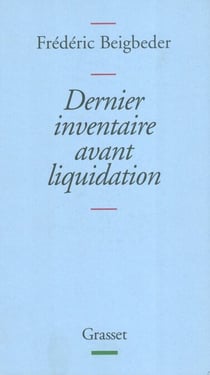 Dernier inventaire avant liquidation