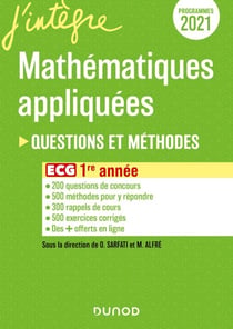 ECG 1 - Mathématiques appliquées - Questions et méthodes