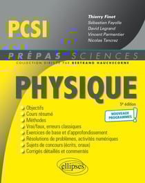 Physique PCSI - Programme 2021