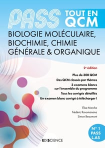 PASS Tout en QCM Biochimie, Biologie moléculaire, Chimie organique - 4e éd. - PASS et L.AS