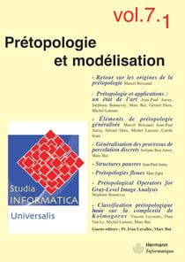 Studia Informatica Universalis n°7.1 : Prétopologie et modélisation