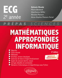 Mathématiques approfondies - Informatique - prépas ECG 2e année - Programme 2022