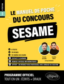 Le Manuel de POCHE du concours SESAME (écrits + oraux)