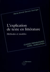 L'explication de texte en littérature - Méthodes et modèles
