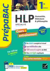 Prépabac - HLP 1re générale (spécialité) - cours, méthodes &amp; entraînement (programme de Première)