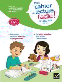 Mon cahier de lecture facile ! adapté aux enfants DYS ou en difficulté d'apprentissage CP-CE1-CE2 - 6 - 9 ans