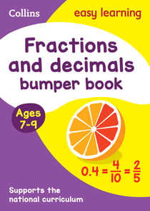 Fractions & Decimals Bumper Book Ages 7-9 - Prepare for school with easy home learning