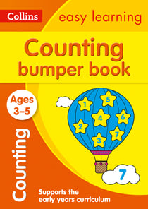 Counting Bumper Book Ages 3-5 - Prepare for Preschool with easy home learning