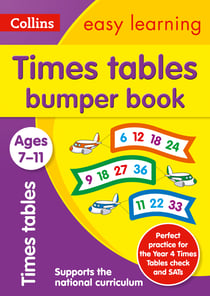 Times Tables Bumper Book Ages 7-11 - Prepare for school with easy home learning