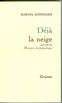 Déjà la neige