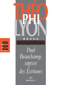 Théophilyon, N° 17 Volume 1, Avri - Paul Beauchamp, sagesse des Ecritures