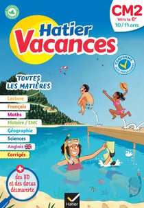 Cahier de vacances 2026 - Hatier vacances - Du CM2 vers la 6e 10/ 11 ans - pour réviser son année dans toutes les matières