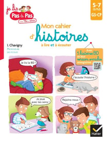 Mon cahier de lecture Téo et Nina avec histoires audio associées GS-CP - Je lis pas à pas