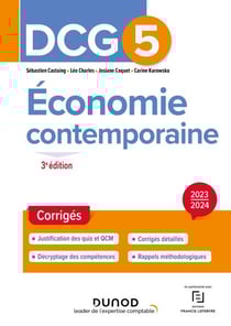 DCG 5 - Economie contemporaine - Corrigés 2023-2024