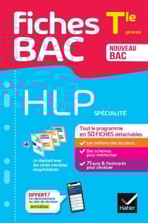 Fiches bac - HLP Tle (spécialité) - Bac 2026 - tout le programme en fiches de révision détachables