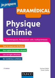Physique Chimie - 3e éd - Concours - Ergothérapeute, Manipulateur radio, Audioprothésiste