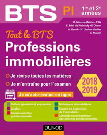 Tout le BTS Professions immobilières - 2018/2019 - 1re et 2e années