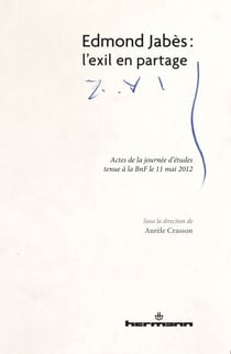 Edmond Jabès : l'exil en partage