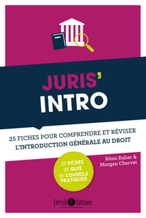 Juris'Intro - 25 fiches pour comprendre et réviser l'introduction générale au droit