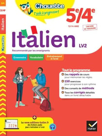 Chouette - Italien 5e/4e - LV2 (A1+, A2) - cahier de révision et d'entraînement