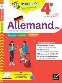 Chouette - Allemand 4e - LV2 (A1+, A2) - cahier de révision et d'entraînement