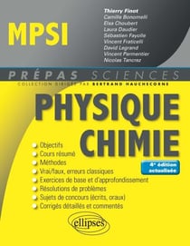 Physique-Chimie MPSI - 4e édition actualisée