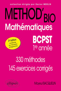 Mathématiques BCPST-1re année - 2e édition conforme au nouveau programme
