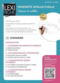 Propriété intellectuelle - Dessins et modèles - 2ème édition