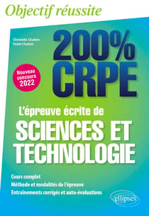 L'épreuve écrite de sciences et technologie - CRPE Nouveau concours 2022